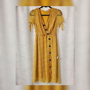 Blu Pepper yellow floral dress